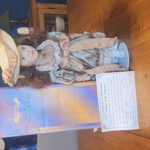 Ashley Belle fine bisque porcelain doll  Bery vintage doll rare nib